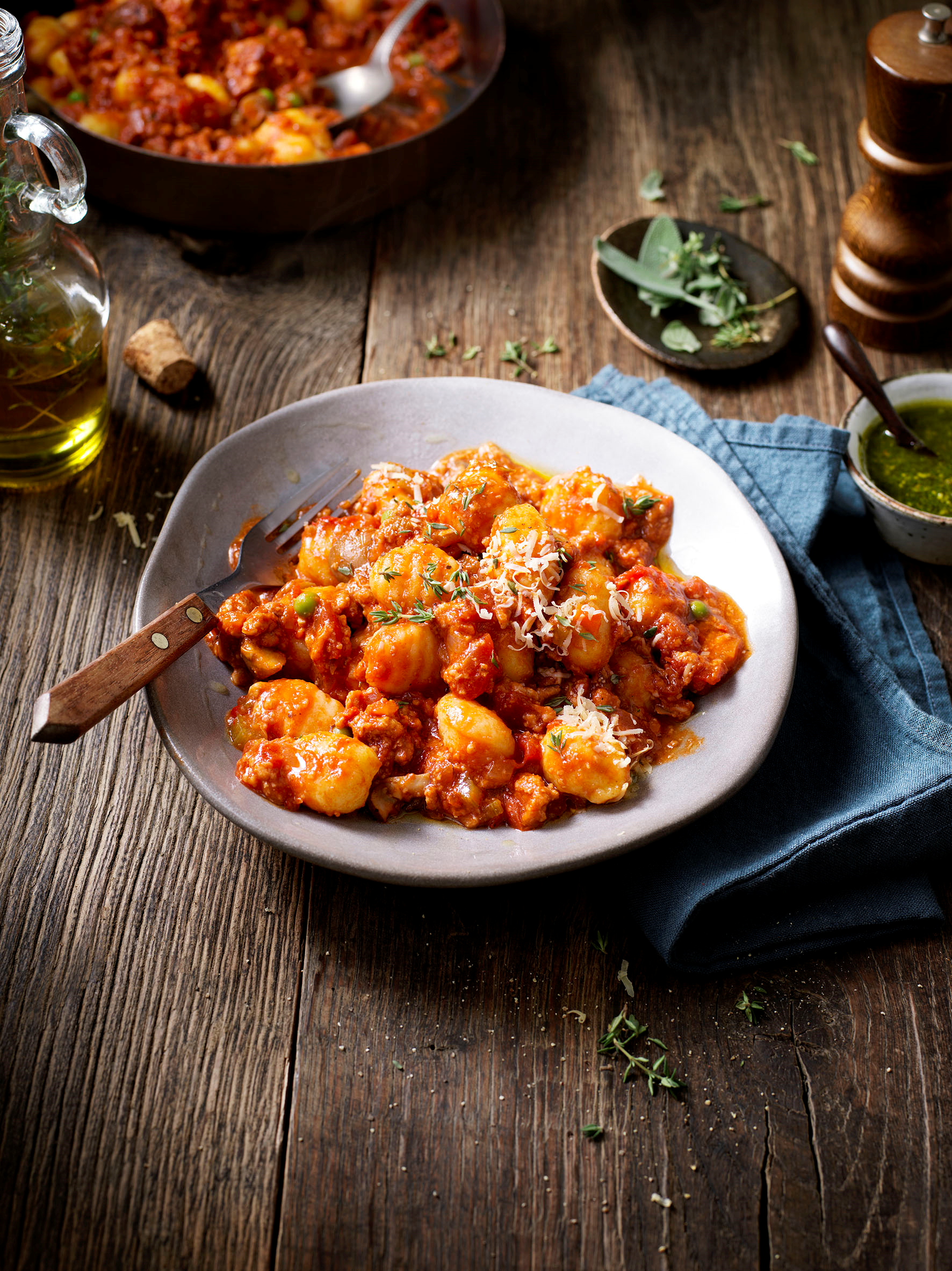 Gnocci with sensational mince Gnocci with sensational mince