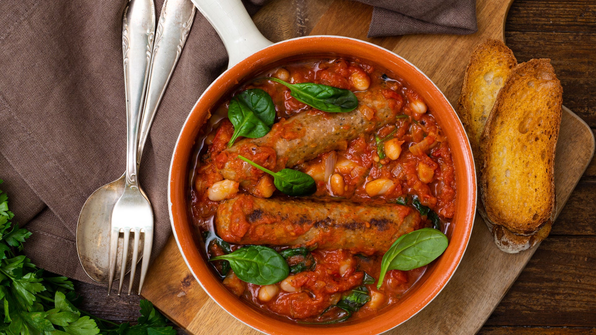 Sensational Sausage with beans