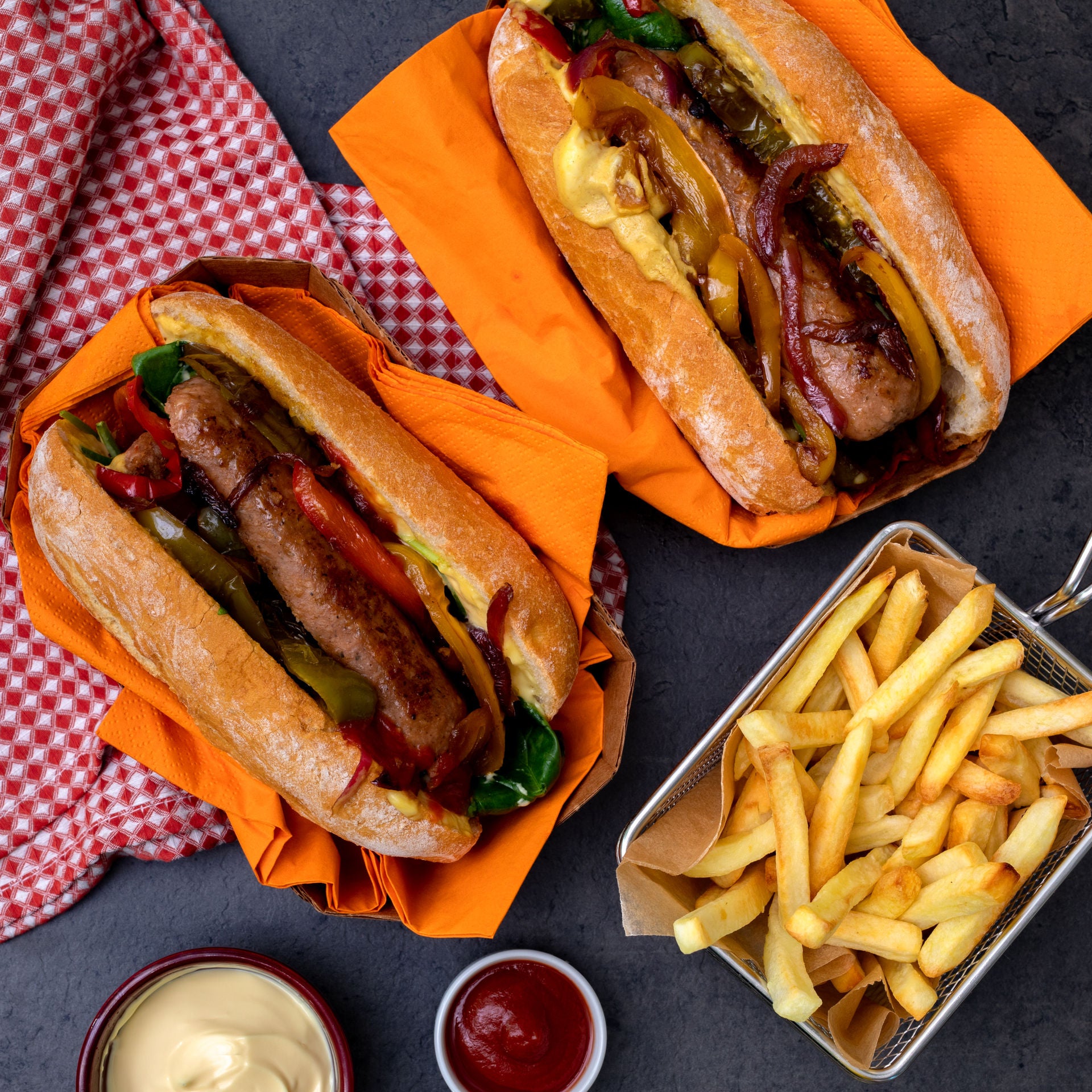 Sandwich with sensational sausage Sandwich with sensational sausage