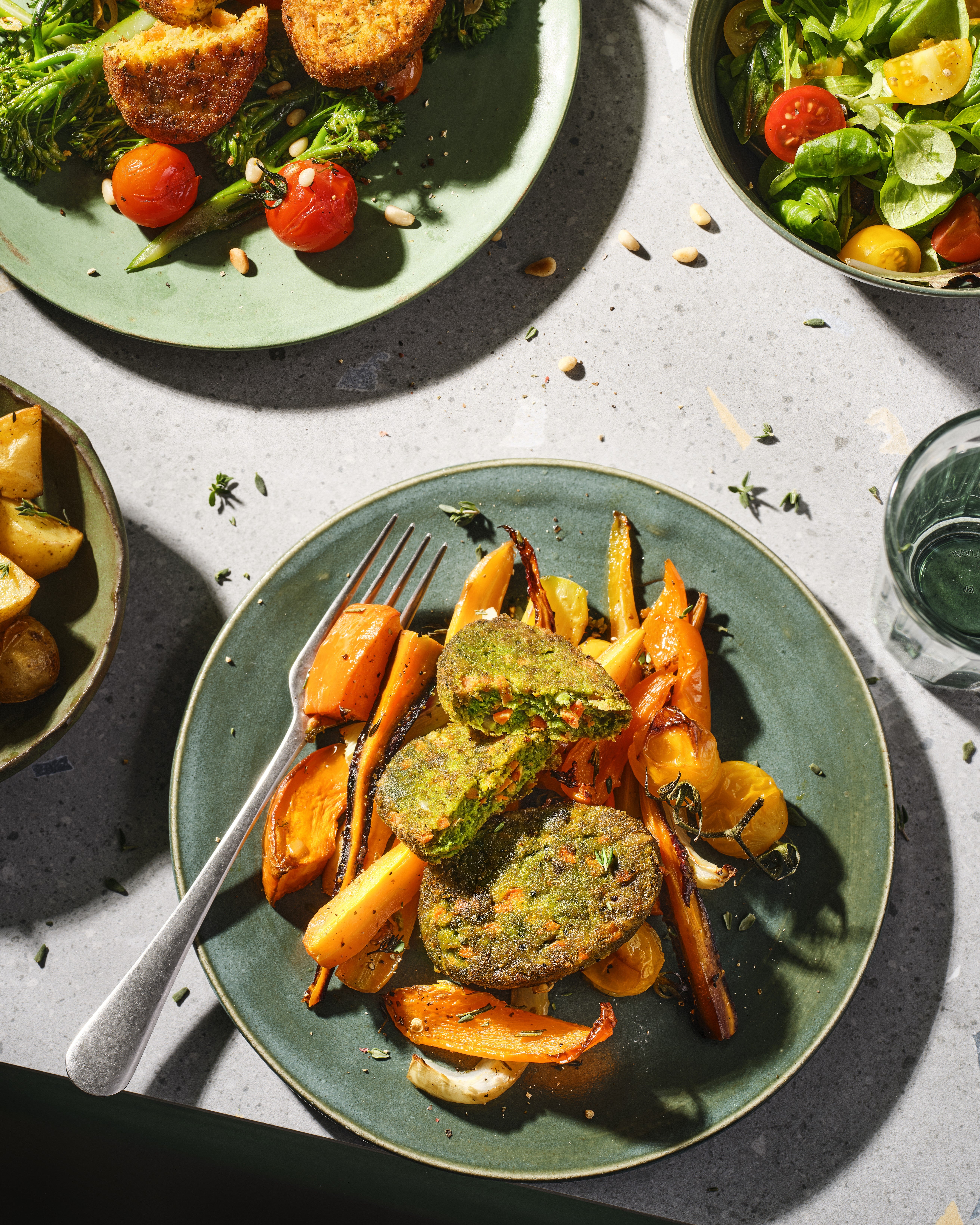 Mini hamburger di spinaci