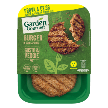 Garden Gourmet Burger di Soia saporito 