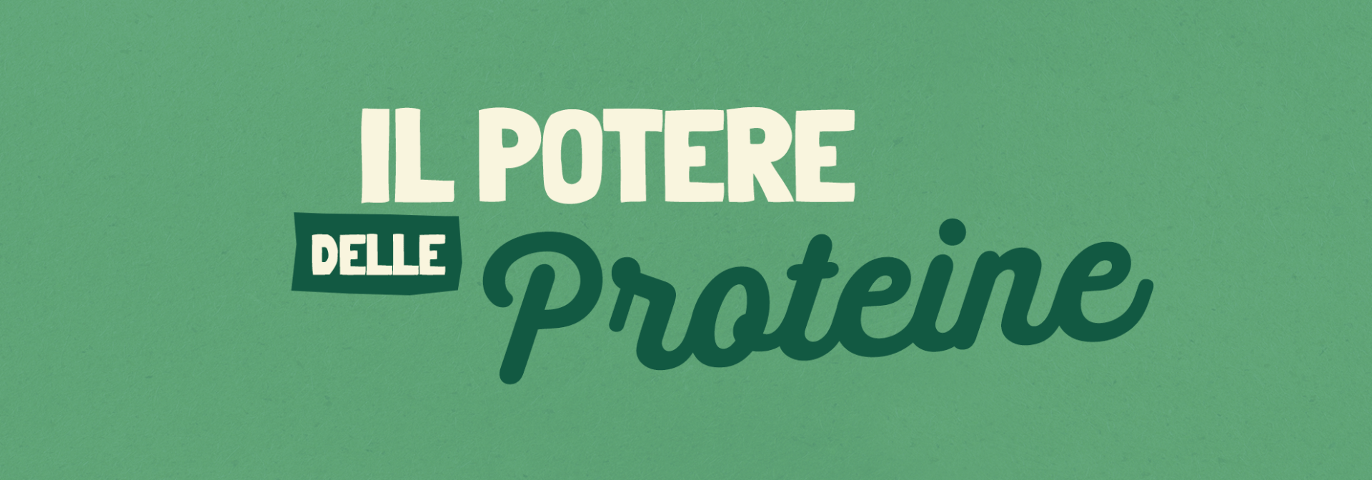 Il potere delle proteine