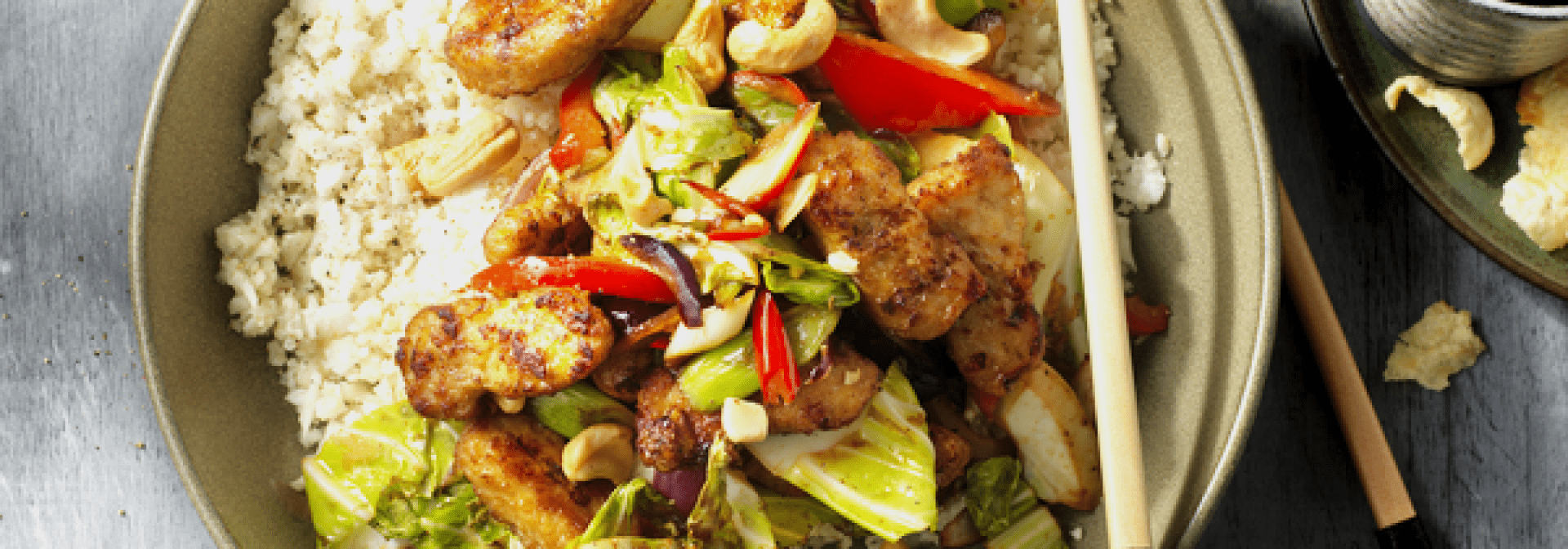 Riso di cavolfiore con Straccetti Grigliati