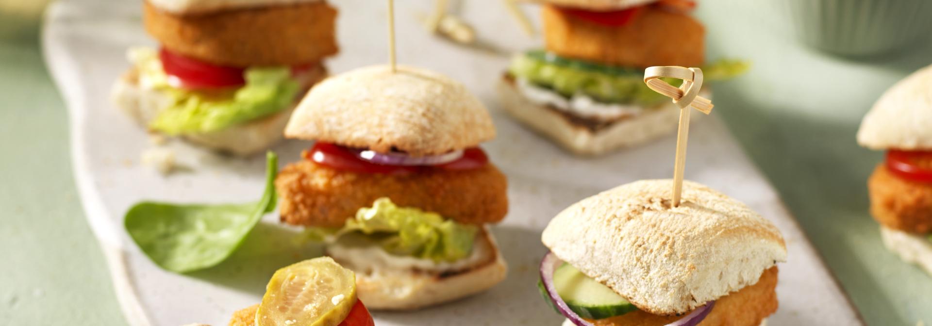 Mini Vegan Nugget Sliders