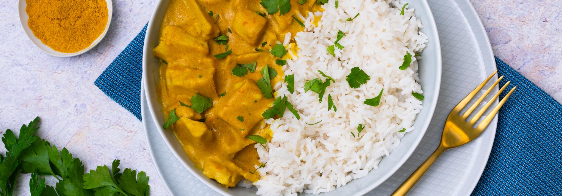 Sensational Fillets with curry and rice