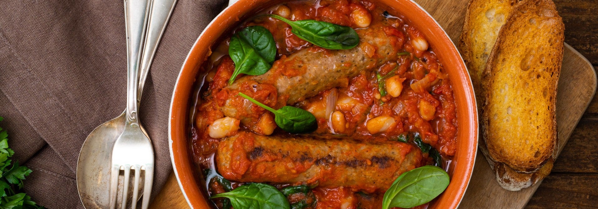 Sensational Sausage with beans