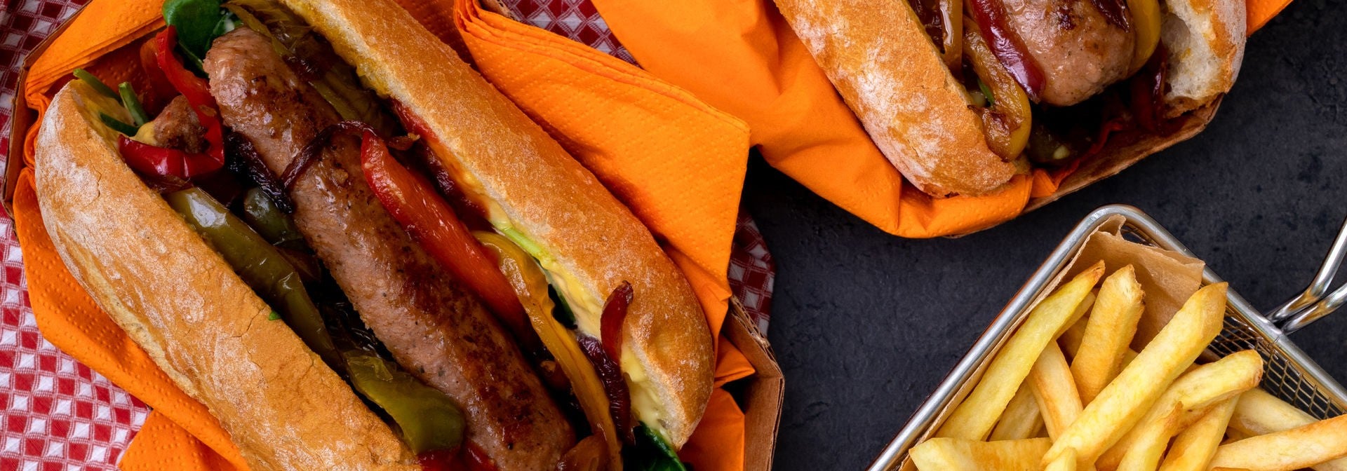 Sandwich with sensational sausage