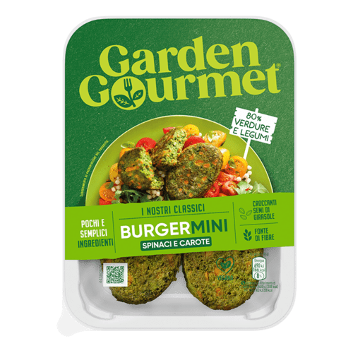 BurgerMINI Spinaci e Carote front