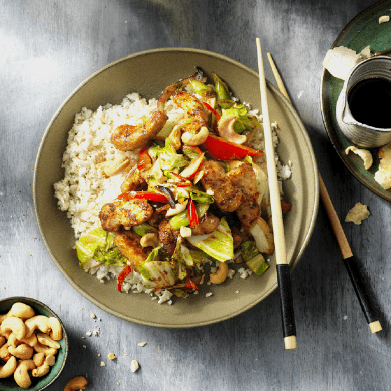 Riso di cavolfiore con Straccetti Grigliati