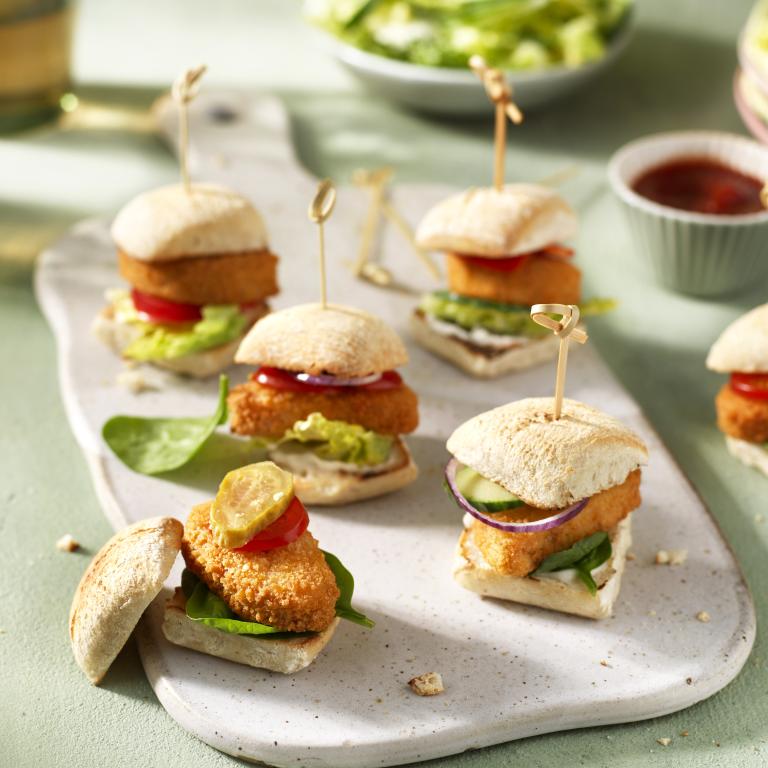 Mini Vegan Nugget Sliders